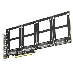 GLOTRENDS PU41 �N���b�h U.2 ���� PCIe 4.0 X16 �A�_�v�^�[�iPCIe ����Ȃ��j�AOS �c�[���o�R�Ń\�t�g U.