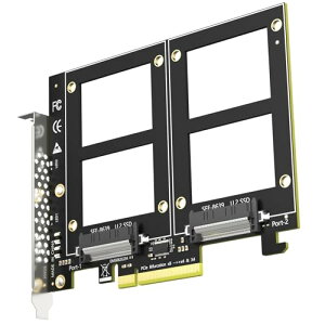 GLOTRENDS PU21 �f���A�� U.2 ���� PCIe 4.0 X8 �A�_�v�^�[�iPCIe ����Ȃ��j�AOS �c�[���o�R�Ń\�t�g U.2