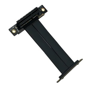 10Gtek PCIE 3.0 �����P�[�u�� 4X to 4X �I�X-���X 90° to 90° �G�N�X�e���_�[���C�U�[�P�[�u�� ���h�~EMI