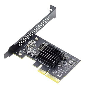 NFHK USB 3.2 Gen2 Type-E 20Gbps �t�����g�p�l���\�P�b�g - PCI-E 4X Express�J�[�h�A�_�v�^�[ �f