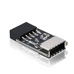 EZDIY-FAB USB 2.0 �����w�b�_�[ (9 �s��) ���� USB 3.1/3.2 Type-C (20 �s��) A-Key �t�����g
