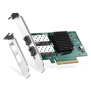 2�|�[�g 10G SFP+ PCIe�l�b�g���[�N�A�_�v�^�[�AIntel X520 82599 LAN�R���g���[���[�A10G/1G SFP+�X���b