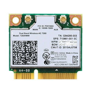 7260HMW IEEE802.11ac/a/b/g/n �ō��� 867Mbps �C���e�� Dual Band Wireless-AC 7260