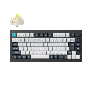 Keychron Q1 Max: ���J�j�J���L�[�{�[�h�A2.4GHz/Bluetooth/�L���ڑ��AJIS���C�A�E�g�ARGB���C�g�A�z�b�g�X���b
