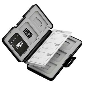 �G���R�� �������J�[�h�P�[�X SD �P�[�X �v���X�`�b�N SD6�� + microSD6�����[ �u���b�N CMC-SDCPP12BK