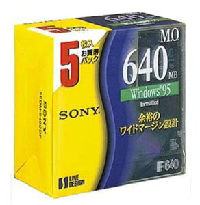 SONY 3.5�^MO�f�B�X�N 5�� 640MB Windows�t�H�[�}�b�g 5EDM-640CDF