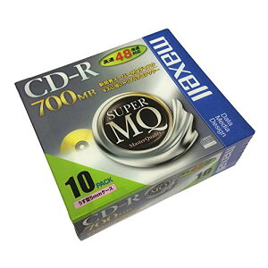 maxell �f�[�^�p CD-R 700MB 48�{���Ή� 10�� 5mm�P�[�X�� CDR700S.1P10S