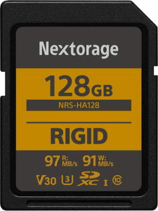 Nextorage ���{���[�J�[ UHS-I U3 V30 128GB SDXC SD�J�[�h Class10 �ϏՌ� IP68 NRS-H�V���[
