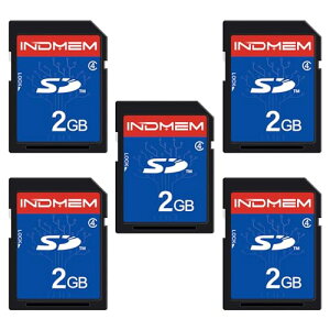 INDMEM SD�J�[�h 2GB Class4�Ή� SLC �t���b�V���������J�[�h �Z�L�����e�B�f�W�^���J�[�h (2GB 5��)