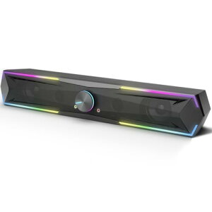 �y�ŐVBluetooth5.4 & USB�_�C���N�g�z Kstime PC �X�s�[�J�[ �T�E���h�o�[ 10W RGB �Q�[�~���O�X�s�[�J�[ �Z��