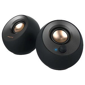Creative Pebble V2 USB Type-C���d�̗p�A�N�e�B�u �X�s�[�J�[ 8W RMS �s�[�N�o��16W �p���t���o�� 45°��