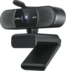 EMEET web�J���� C960 2K �E�F�u�J���� �l��c�œK�ȓ����}�C�N���t�H��PDAF�I�[�g�t�H�[�J�X 30FPS 70°�L�p ��c�p