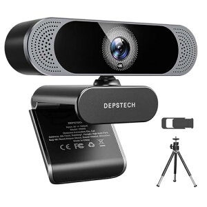 Web�J���� 4K �I�[�g�t�H�[�J�X 800����f 2026�N�A�b�v�O���[�h�� DEPSTECH �E�F�u�J���� UHD�掿 �f���A���}�C�N����