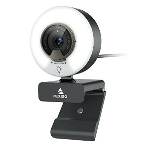 NexiGo web�J���� 60fps ���C�g�t�� N960E �E�F�u�J���� 1080P �������␳ ���i�K���� 3���F pc�J���� �I�[�g�t�H