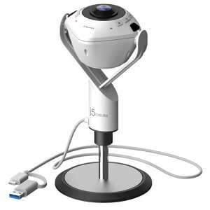 j5create 360�x �p�m���}Web�J���� �X�s�[�J�[�t�H�� �~�[�e�B���O ��c���J���� 23W�X�s�[�J�[ �S�w�����}�C�N 1080p30