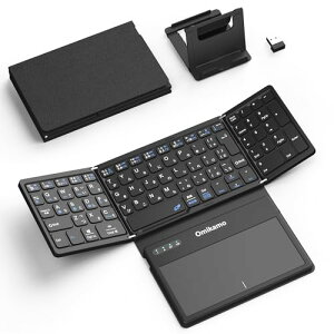 �y�ŐV�^�zOmikamo �L�[�{�[�h bluetooth��2.4GHzUSB���� �܂��ݎ� JIS�W�����{��z�� ��^�^�b�`�p�b�h�ƃe���L�[��