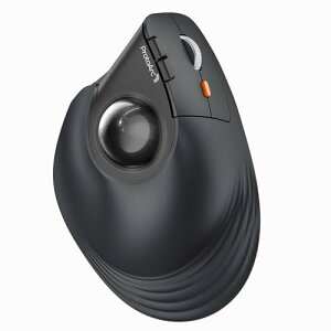 ProtoArc EM05 NL�o�[�e�B�J�� �g���b�N�{�[���}�E�X �c�^62° 2.4G��Bluetooth���Ή� ���C�����X 5�i�KDPI 2
