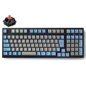LEOPOLD FC980MBT GRAYBLUE Bluetooth/USB-C ���{��JIS�z�� ���ȗL 102�L�[ �e���L�[�t�ȃX�y�[�X�L