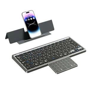 Ewin �L�[�{�[�h Bluetooth ���C�����X JIS�K�i�ɂ����{��z��A4��ރV�X�e�� �^�b�`�p�b�h���e���L�[�@�\�ؑ։\ ipad