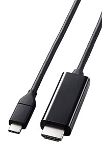 �G���R�� USB-C HDMI �ϊ� �P�[�u�� 3m ���炩 4K2K(3840×2160/60Hz) �~���[�����O�Ή� �u���b�N MPA-C