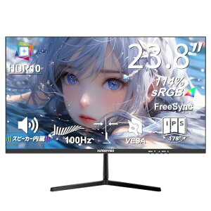 XUNDEFINED 23.8�C���` ���j�^�[ �t��HD(1920x1080) 100Hz �����^ �f�B�X�v���C �X�s�[�J�[���� �����IPS�p