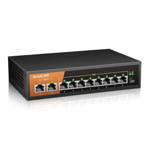 keepLiNK �X�C�b�`���O�n�u �M�K�r�b�g 10�|�[�g (PoE 8�|�[�g 135W) ����➑� �d������ �u���b�N �ȈՃp�b�P�[�W
