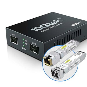 10Gtek 10G �����f�B�A�R���o�[�^�[ G0200-SFP (Kit #31) 10GBase-T �ő�30m SFP + SR���W���[��