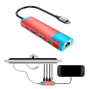 Switch 2�p�h�b�N�y6 IN 1�u21.0.0�v�Ή��z�X�C�b�` 2�h�b�N �e���r�ڑ��o�� �L��LAN�t�� Switch 1/OLED�p U