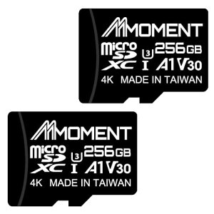 �y2���Z�b�g�zMMOMENT 256GB MicroSDXC�J�[�h U3 / A1 / V30 / SD�A�_�v�^�[�t (�Ǎ��ő�100MB/s)
