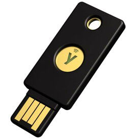 Yubico FIDOセキュリティキー NFC(黒) - FIDO2/U2F/USB-A ポート/NFC/MFA 2要素認証/高耐久性/耐衝撃性