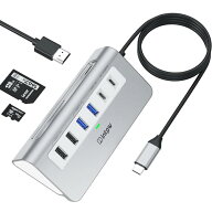 USB C ハブ intpw 9-IN-1 USBハブ Type-c 4K HDMI PD 100W 3 USB 3.0 5Gbps 2 USB