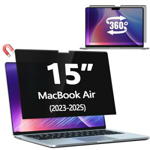 Halloive 360���b�v�g�b�v �h�~ Mac Air 15 (2022-2025 M2�AM3�AM4) �}�O�l�b�g�� �`�����h�~ �m�[�g�p�\
