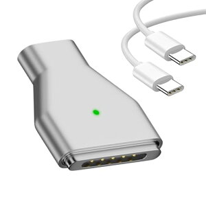 JIMIGUGU USB Type C Magsafe2 �Ή� �}���[�d�A�_�v�^�[ T-Tip�݊� ���C�[�d 65W 100W PD Mac�[�d