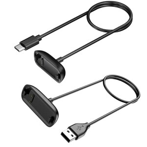 �[�d�P�[�u�� �Ή� �t�B�b�g�r�b�g inspire3 �X�^���h Fitbit Inspire 3 USB C/USB A�P�[�u�� �[�d�� �X�}�[