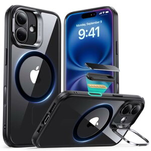 �y�f�U�C����܃V���[�Y�I�zESR iPhone 16 �P�[�X Magsafe�Ή��ČRMIL�K�i�̕ی� �ω��� �ϏՌ� �B��X�^���h iPhone