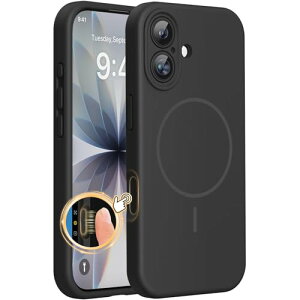Miracase iPhone17 �p �P�[�X MagSafe�Ή� �V���R�� �J�����R���g���[�� �J�o�[ 3.0�~�� ���^ �}�O�l�b�g���� ��P