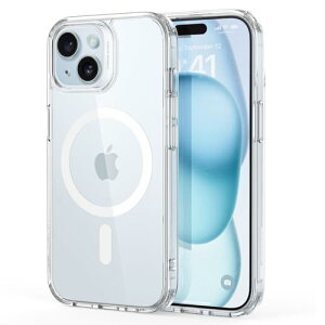 �y�ČRMIL�K�i�EMagsafe�Ή��zESR iPhone 15 �P�[�X ���C�����X�[�d�Ή� �ω��� �ϏՌ� �X�g���b�v�z�[���t�� �G�A�K�[�h�R