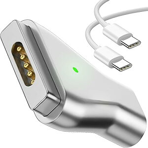 USB Type C Magsafe2 �}���[�d�A�_�v�^�[ T-Tip�^���C�[�d �}�O�Z�[�t2�݊� �ϊ� PD Mac �[�d��y65W 87W