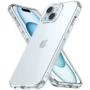 ESR iPhone 15 �P�[�X �N���A �ϏՌ� ���^ ���΂݂ɂ��� iPhone15 �P�[�X �ČRMIL�K�i�ی� �V���R���J�o�[ �y�� �X��