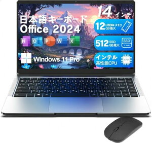 SOOYA �m�[�g�p�\�R�� Office 2024���� Windows 11 Pro 14�C���` �y�ʁE���^ �m�[�gPC FHD �L����p ���{