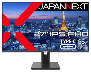 JAPANNEXT 27�C���` IPS�p�l������ �t��HD(1920x1080)�𑜓x �t�����j�^�[ JN-IPS27FHDR-C65W-HSP