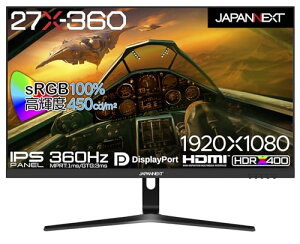JAPANNEXT 27�C���` IPS�p�l�� Full HD(1920 x 1080) 360Hz �t�����j�^�[27X-360(JN-360IP
