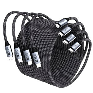 �uBENFEI USB-C�P�[�u�� 60W�����[�d 4�{�Z�b�g (1M×2+2M×2 �u���b�N) �����ϋv������������i�C�����ґg�IiPhone
