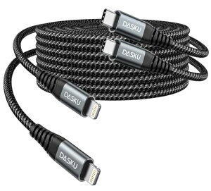 USB-C Lightning�P�[�u�� 2M 2�{ iPhone �[�d �P�[�u�� �^�C�vC �}���[�d USB C���C�g�j���O�P�[�u�� iPhon