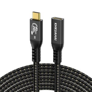 KHKUAHAI 1M USB C �����P�[�u�� Thunderbolt 4 �Ή� 8K�f���o�� 240W �}���[�d �^�C�vc ���� 40Gbp
