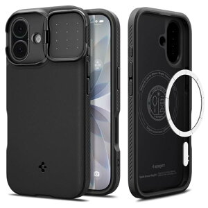 Spigen �y�n��18�N�̋Z�p�́z iPhone 17 �P�[�X MagSafe�Ή� �J�����J�o�[ �����Y�ی� �}�O�l�b�g���� �}�b�g �ϏՌ�