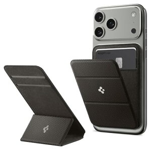 [Spigen] MagSafe�Ή� �J�[�h�P�[�X �X�^���h�@�\ �X���� �}�O�l�b�g���� �w�� �E�H���b�g iPhone 17e iPhone