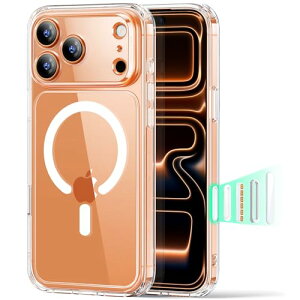 �y3�{�ČRMIL�K�i�EMagSafe�Ή��zESR iPhone 17 Pro �P�[�X ���C�����X�[�d �X�g���b�v�z�[���t�� �G�A�K�[�h�R�[�i�[