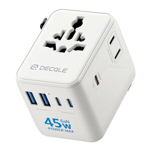 decqle �C�O �ϊ��v���O �S���E�Ή� �R���Z���g�}���`�ϊ��v���O 3 USB-C �� 2 USB-A�|�[�g 45W AC�A�_�v�^�[�i�A����