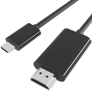 USB C HDMI �P�[�u�� 4K@30Hz�f���o�� Type-C HDMI �ϊ� �P�[�u�� �~���[�����O �ݒ�s�v Thunderbolt
